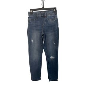 Judy Blue Women's Pull-on Boyfriend Fit Jeans Size 0/24 Denim Destressed